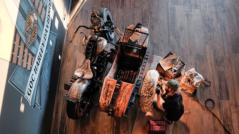 World’s First Tattooed Bike